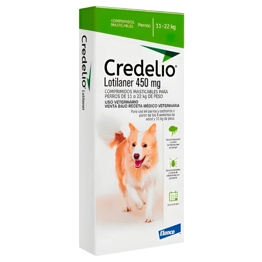 Credelio 450 mg (11-22 kg) Caja de 3 comprimidos