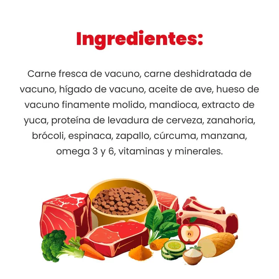 Alimento Barfood Perro Vacuno Razas Pequeñas Saco 2 kg - Imagen 2