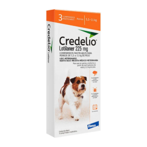 Credelio 225 mg (5.5 a 11 kg) Caja de 3 comprimidos